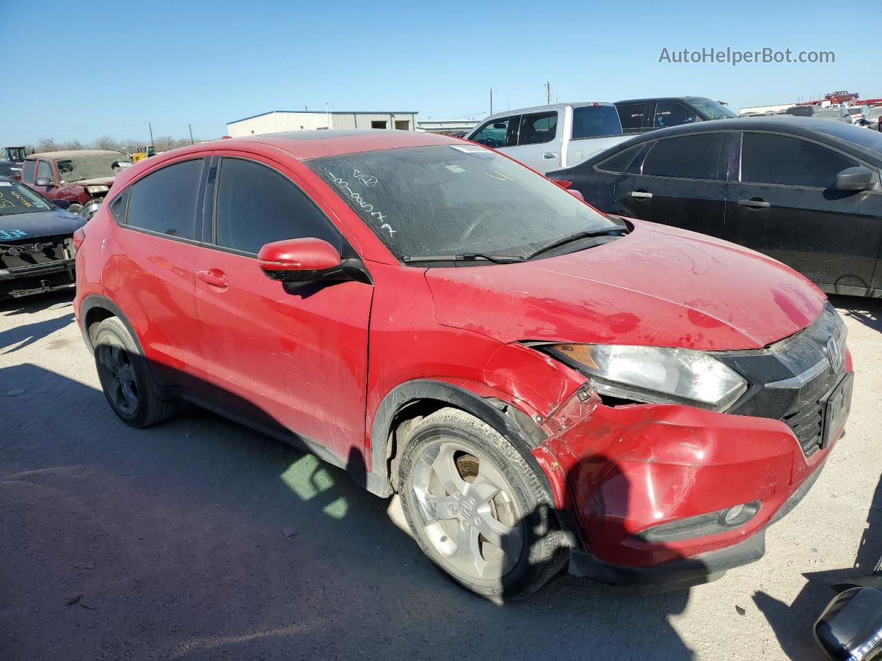 2016 Honda Hr-v Ex Red vin: 3CZRU5H50GM717816