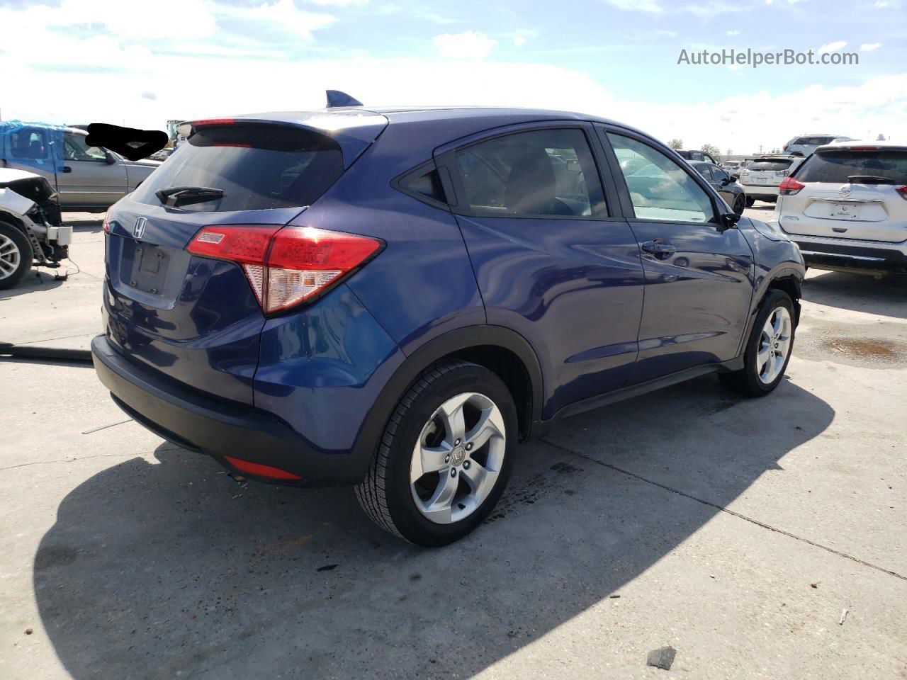 2016 Honda Hr-v Ex Blue vin: 3CZRU5H50GM732249