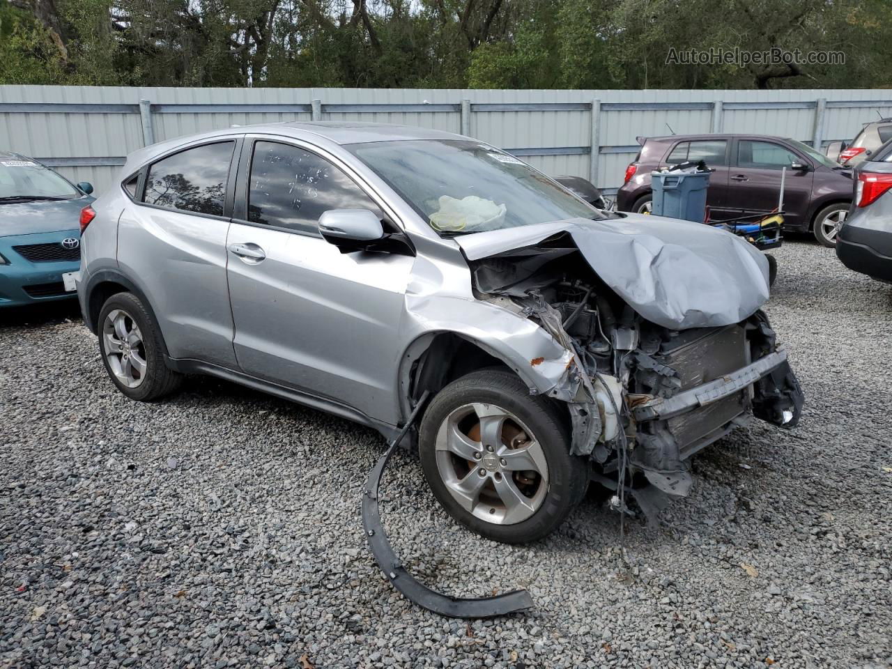 2017 Honda Hr-v Ex Silver vin: 3CZRU5H50HG706363