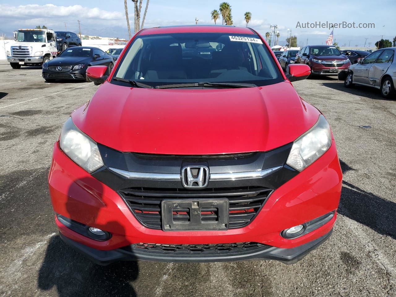 2017 Honda Hr-v Ex Red vin: 3CZRU5H50HG706413