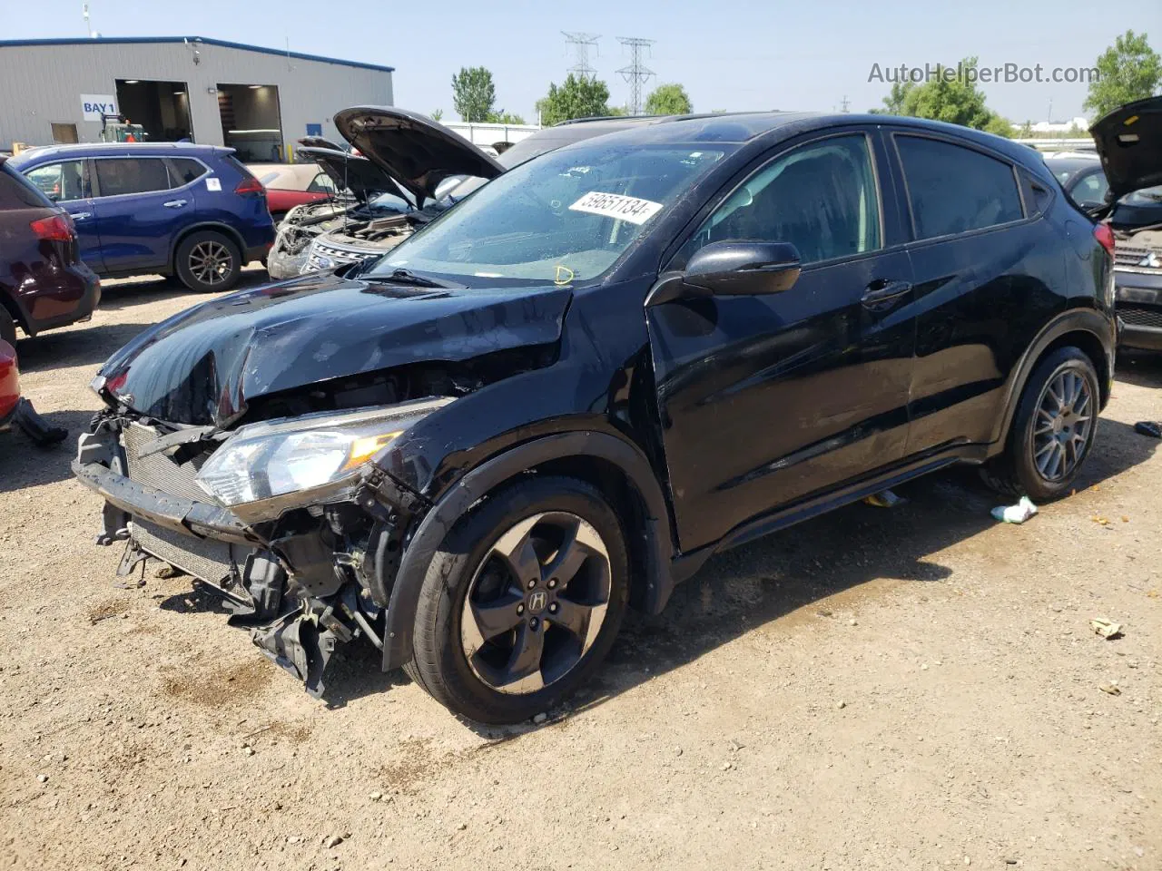 2018 Honda Hr-v Ex Black vin: 3CZRU5H50JG705851