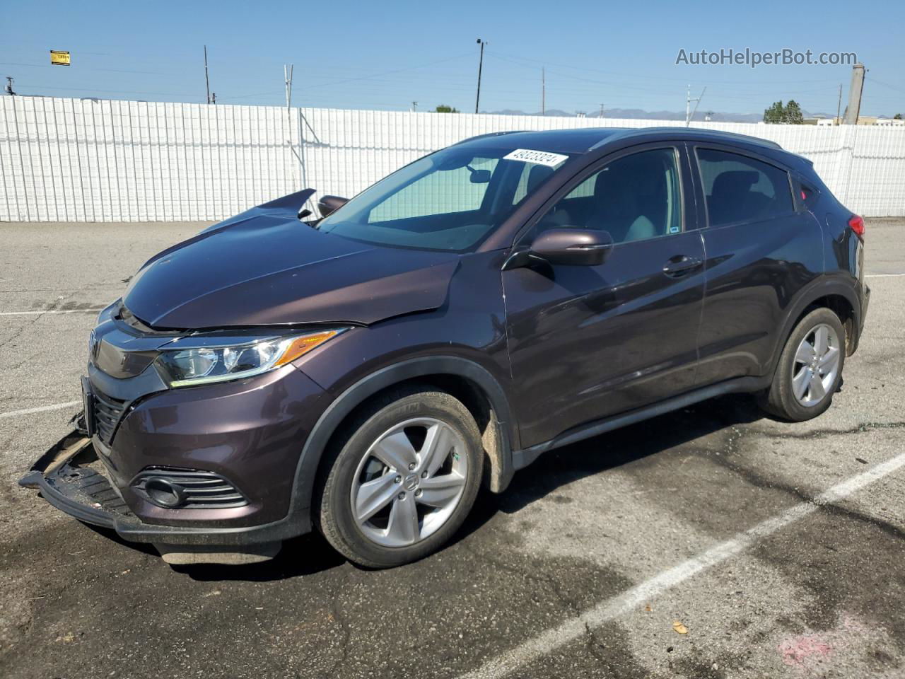 2019 Honda Hr-v Ex Brown vin: 3CZRU5H50KM722507