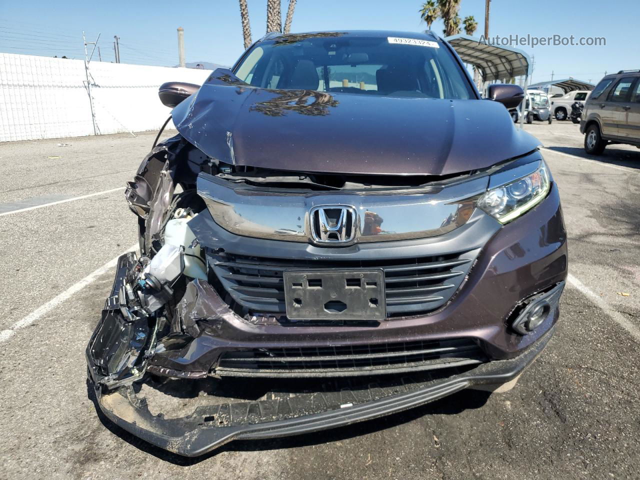 2019 Honda Hr-v Ex Brown vin: 3CZRU5H50KM722507