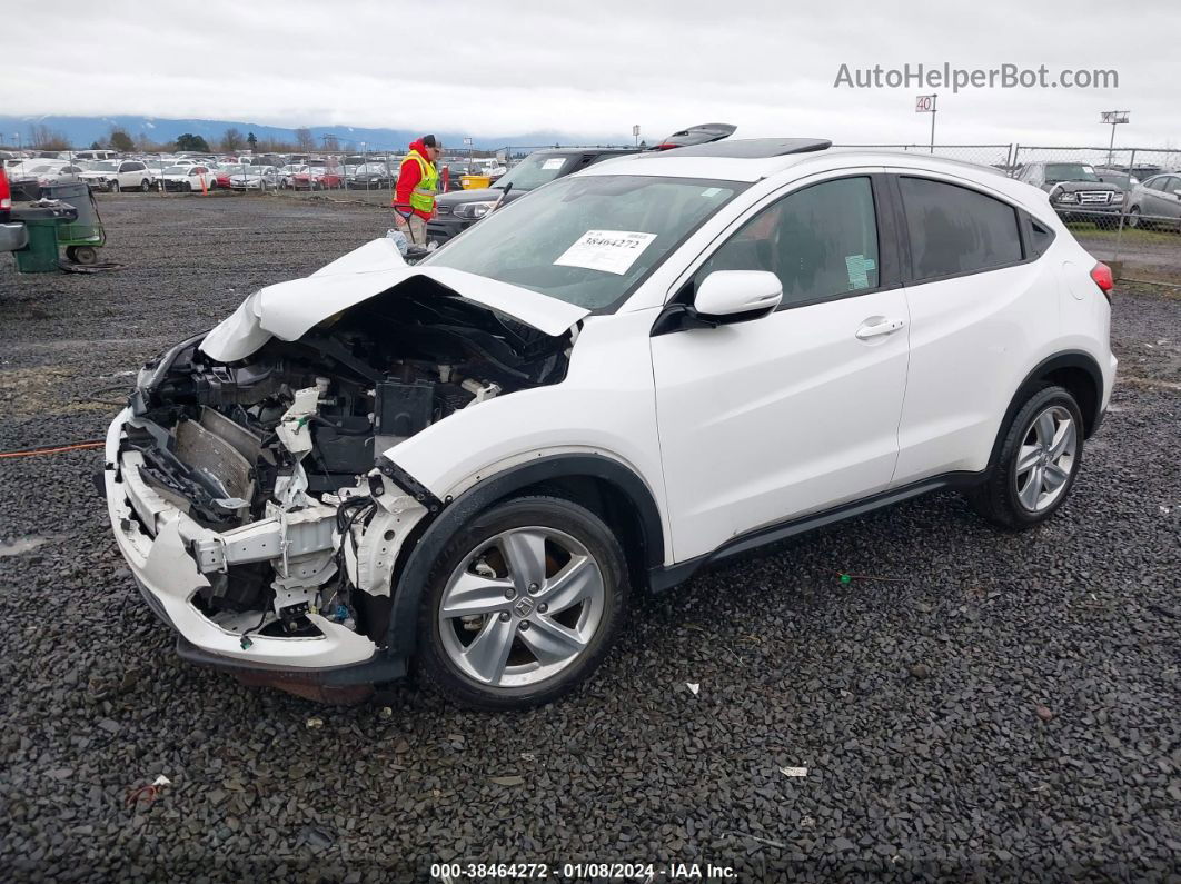 2019 Honda Hr-v Ex White vin: 3CZRU5H50KM729151