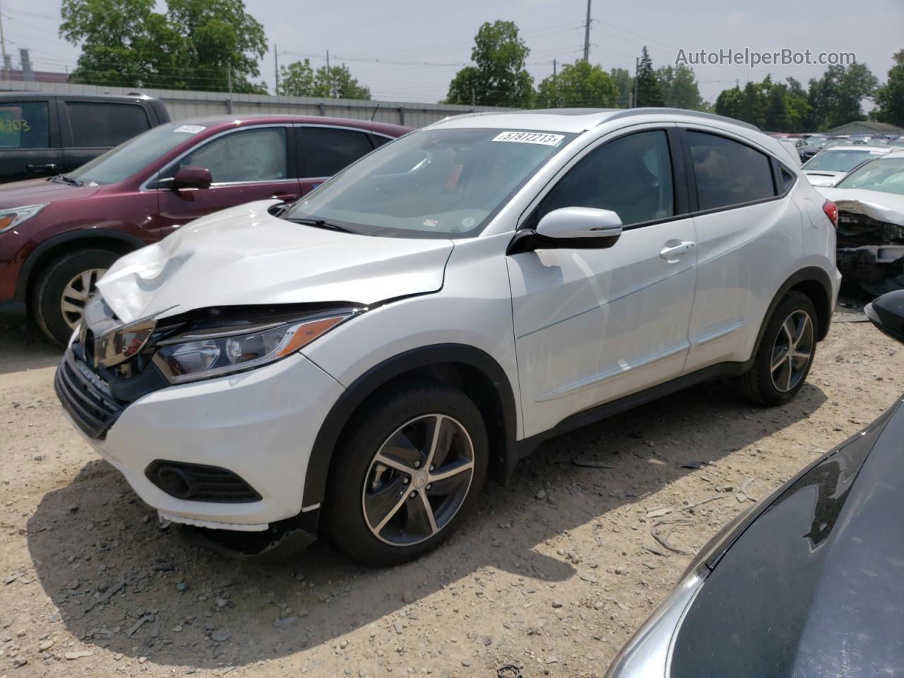 2021 Honda Hr-v Ex Белый vin: 3CZRU5H50MM713664