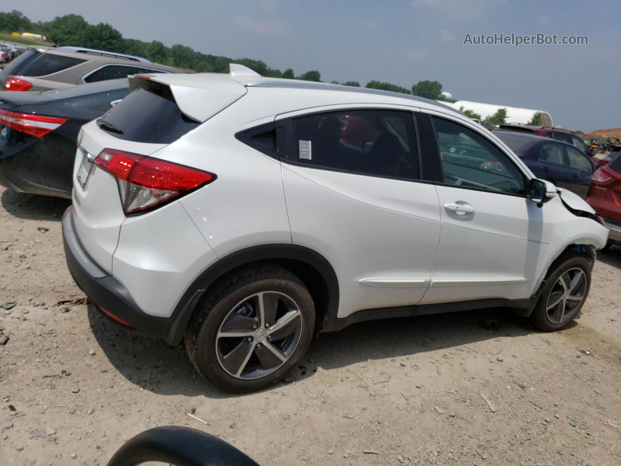 2021 Honda Hr-v Ex White vin: 3CZRU5H50MM713664