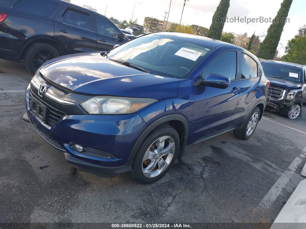 2016 Honda Hr-v Ex Blue vin: 3CZRU5H51GM708199