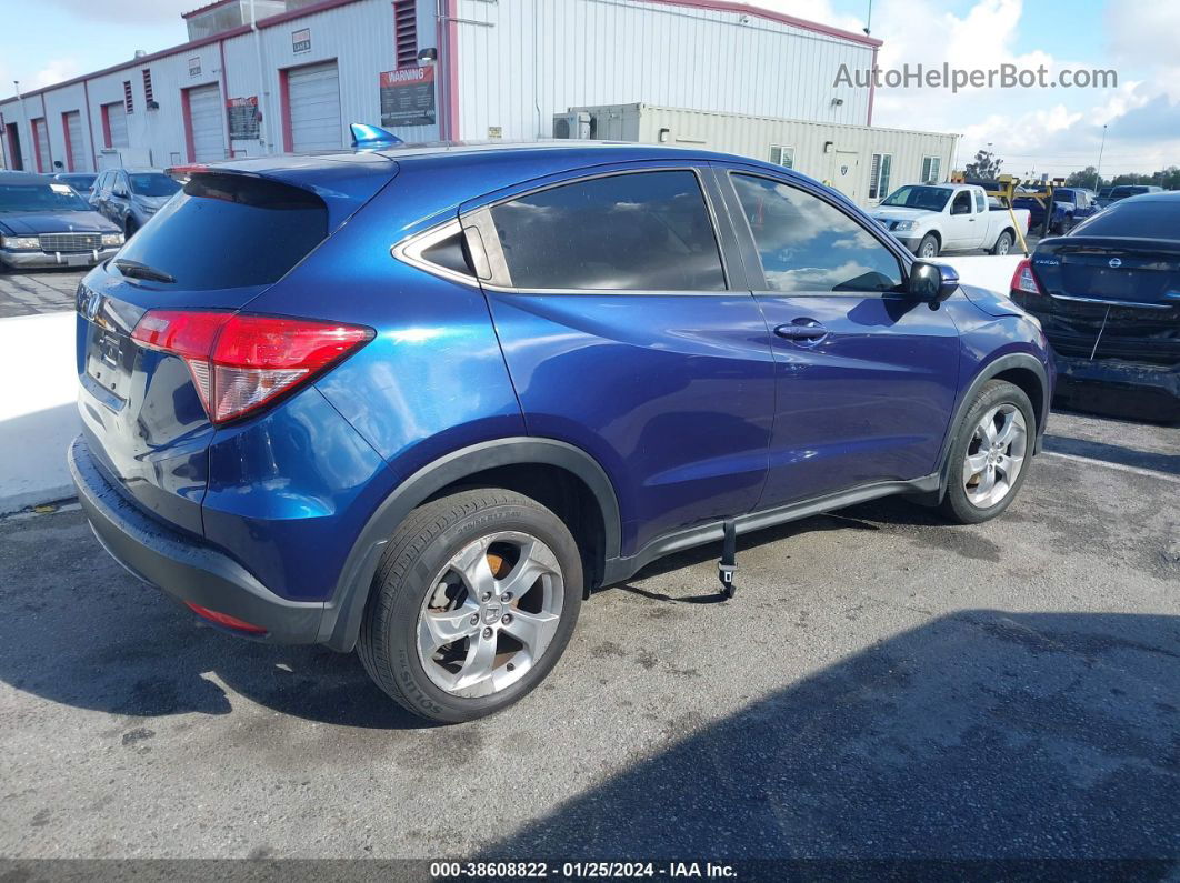 2016 Honda Hr-v Ex Blue vin: 3CZRU5H51GM708199