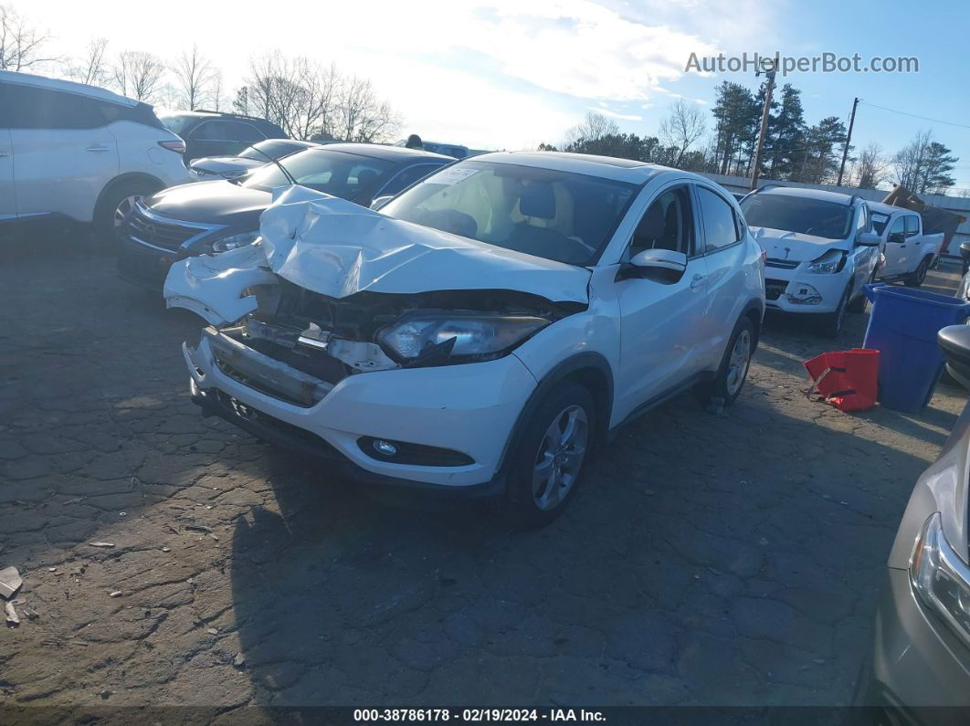 2016 Honda Hr-v Ex White vin: 3CZRU5H51GM719168