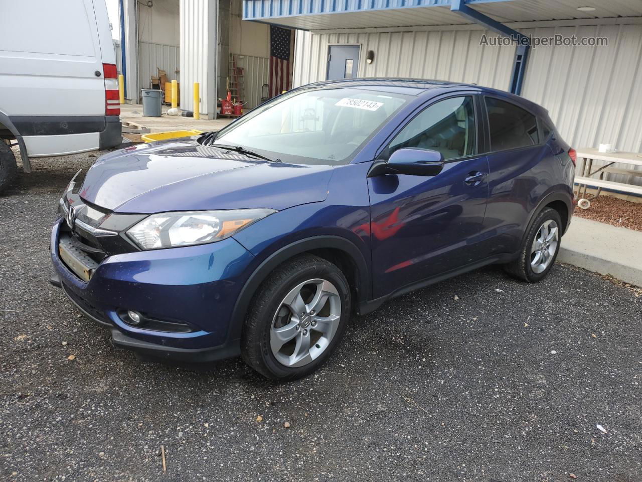 2016 Honda Hr-v Ex Blue vin: 3CZRU5H51GM731532