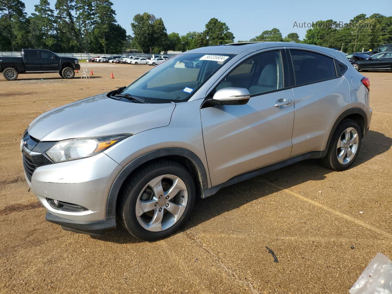 2016 Honda Hr-v Ex Silver vin: 3CZRU5H51GM734544