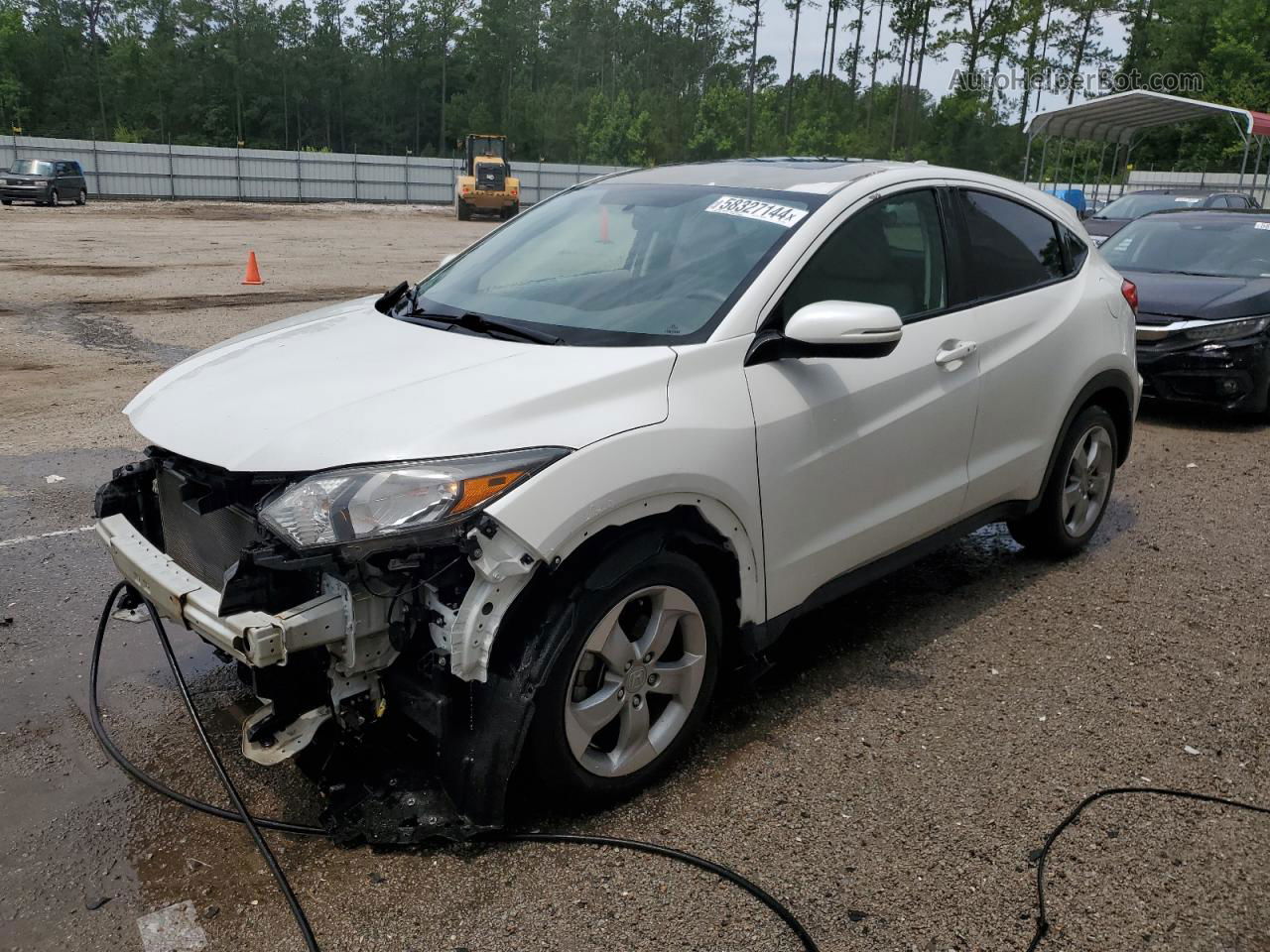 2017 Honda Hr-v Ex White vin: 3CZRU5H51HM714294