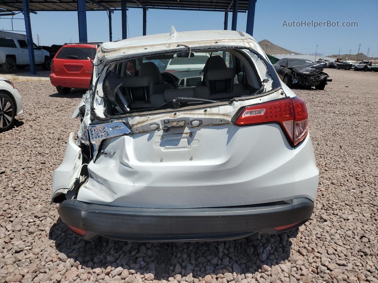 2018 Honda Hr-v Ex White vin: 3CZRU5H51JM711904