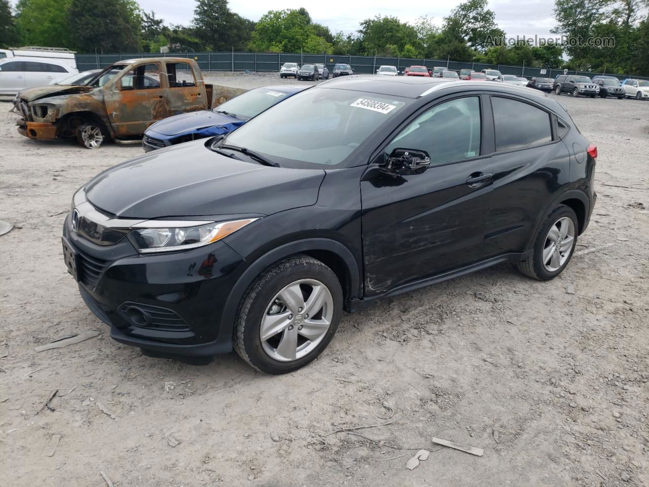 2019 Honda Hr-v Ex Black vin: 3CZRU5H51KM713041