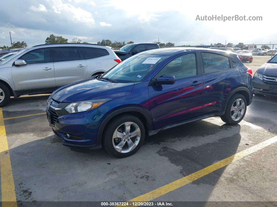 2016 Honda Hr-v Ex Blue vin: 3CZRU5H52GM732253