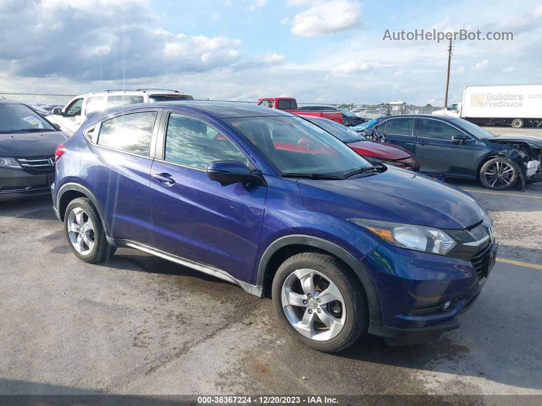 2016 Honda Hr-v Ex Blue vin: 3CZRU5H52GM732253