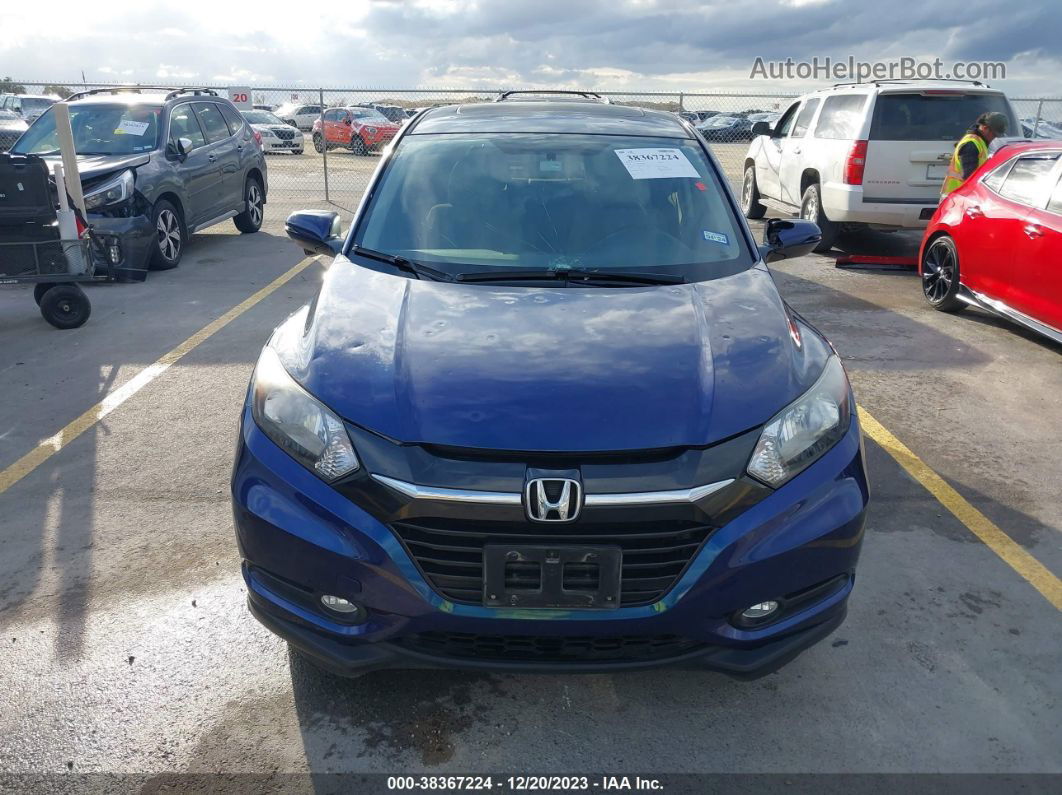 2016 Honda Hr-v Ex Blue vin: 3CZRU5H52GM732253