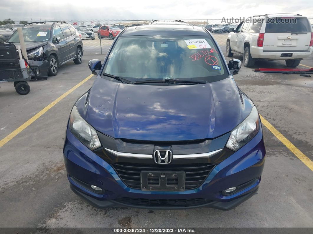 2016 Honda Hr-v Ex Blue vin: 3CZRU5H52GM732253