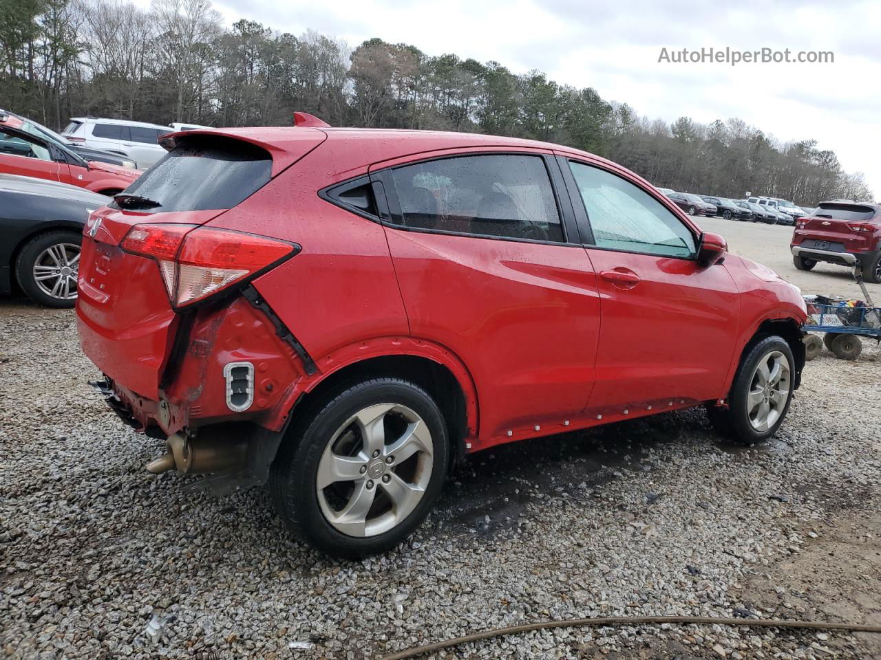 2016 Honda Hr-v Ex Red vin: 3CZRU5H52GM735928