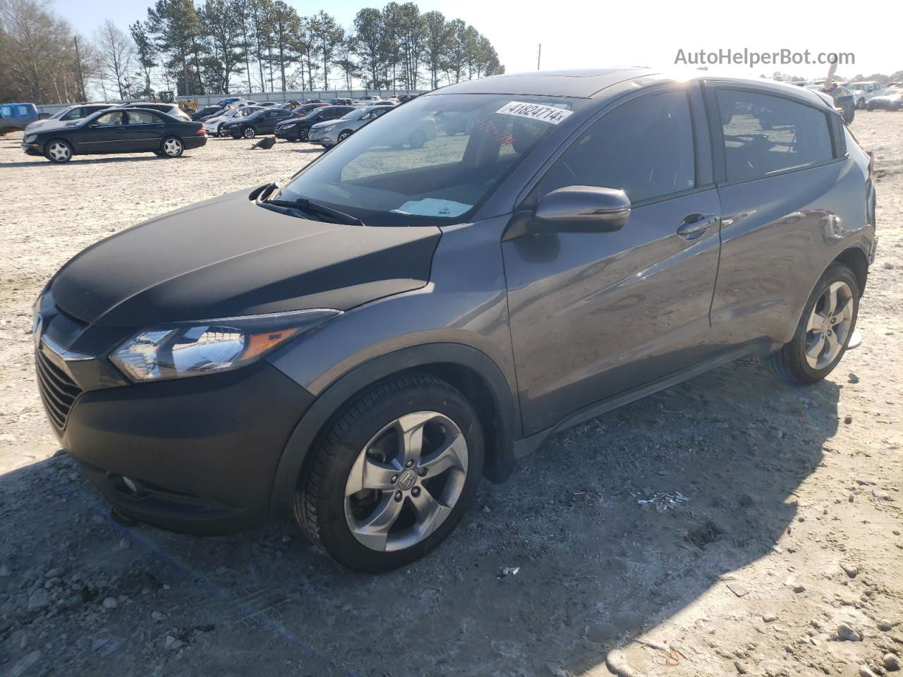 2017 Honda Hr-v Ex Gray vin: 3CZRU5H52HG705991