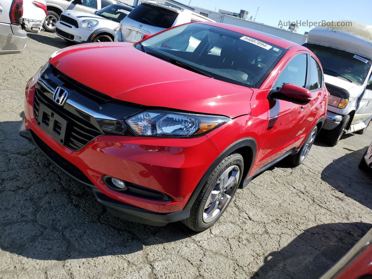 2017 Honda Hr-v Ex Red vin: 3CZRU5H52HM710366