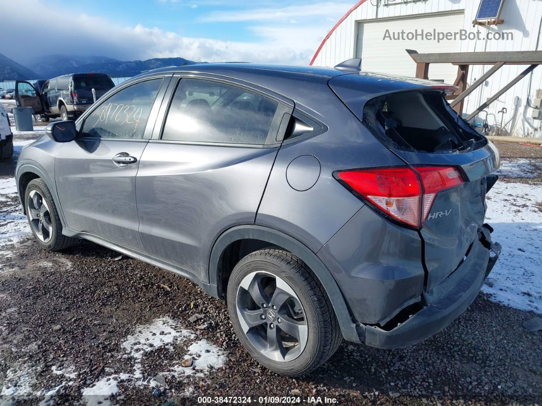 2018 Honda Hr-v Ex Gray vin: 3CZRU5H52JM713175