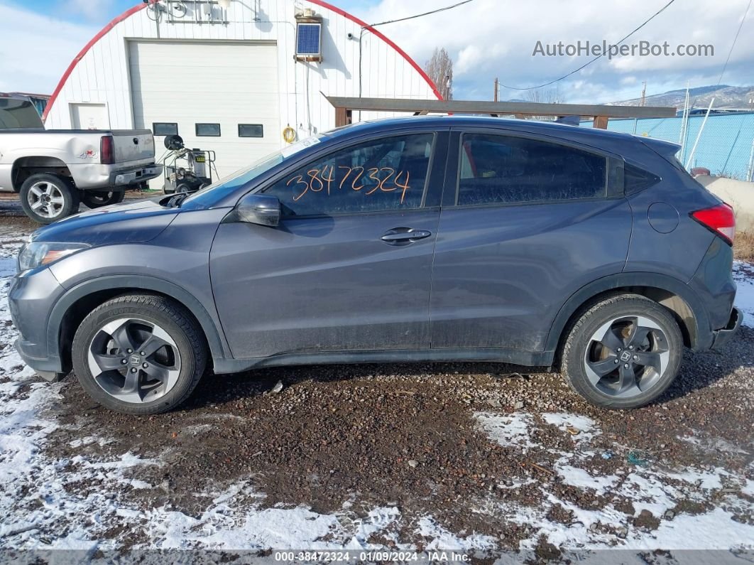 2018 Honda Hr-v Ex Gray vin: 3CZRU5H52JM713175