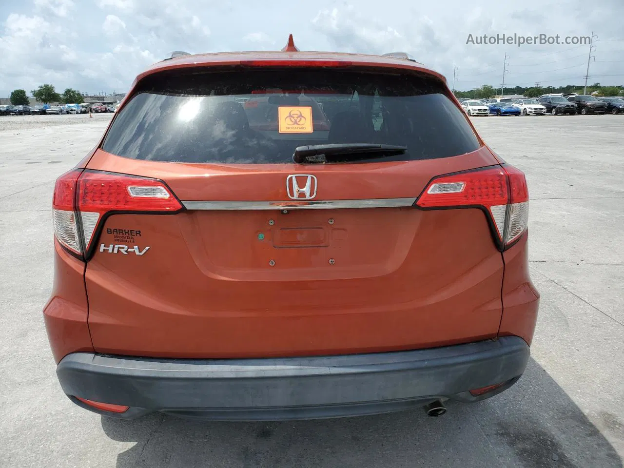 2019 Honda Hr-v Ex Orange vin: 3CZRU5H52KM701917