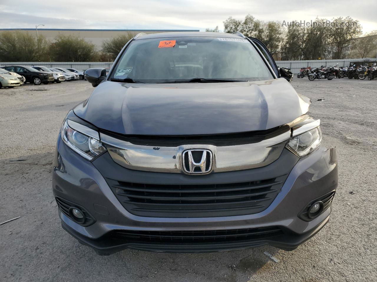 2019 Honda Hr-v Ex Gray vin: 3CZRU5H52KM715204