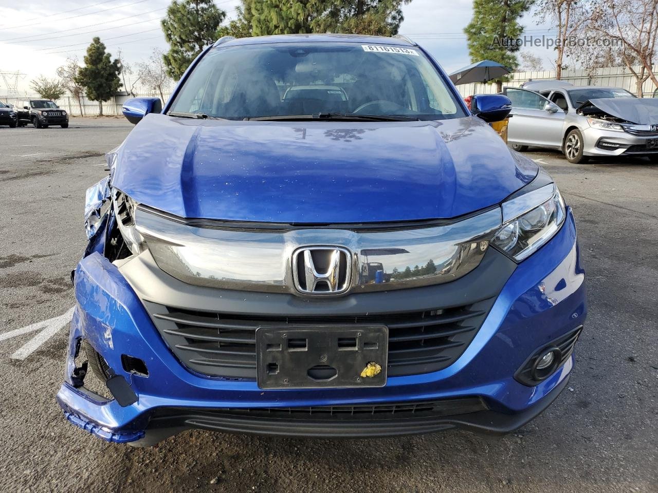 2019 Honda Hr-v Ex Синий vin: 3CZRU5H52KM717499