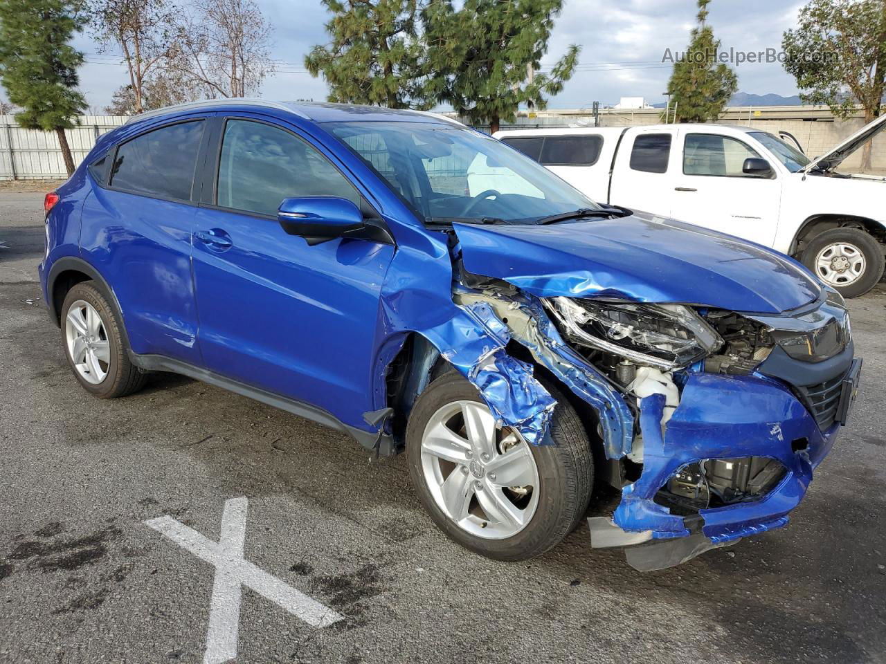 2019 Honda Hr-v Ex Blue vin: 3CZRU5H52KM717499