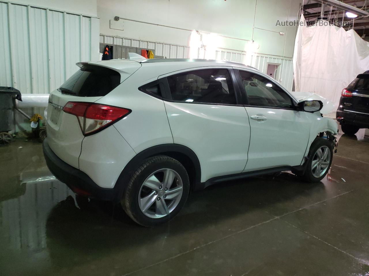 2019 Honda Hr-v Ex White vin: 3CZRU5H52KM729720