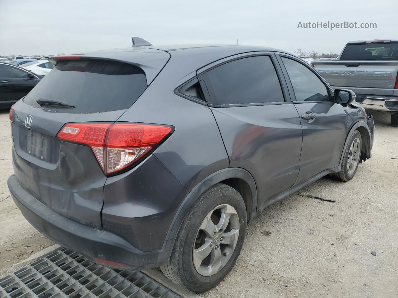 2016 Honda Hr-v Ex Gray vin: 3CZRU5H53GM719737