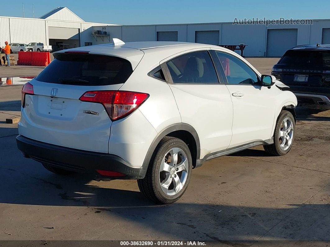 2016 Honda Hr-v Ex White vin: 3CZRU5H53GM721164