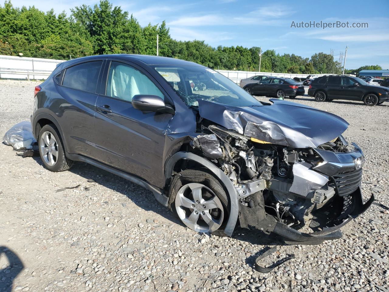 2017 Honda Hr-v Ex Gray vin: 3CZRU5H53HM713602