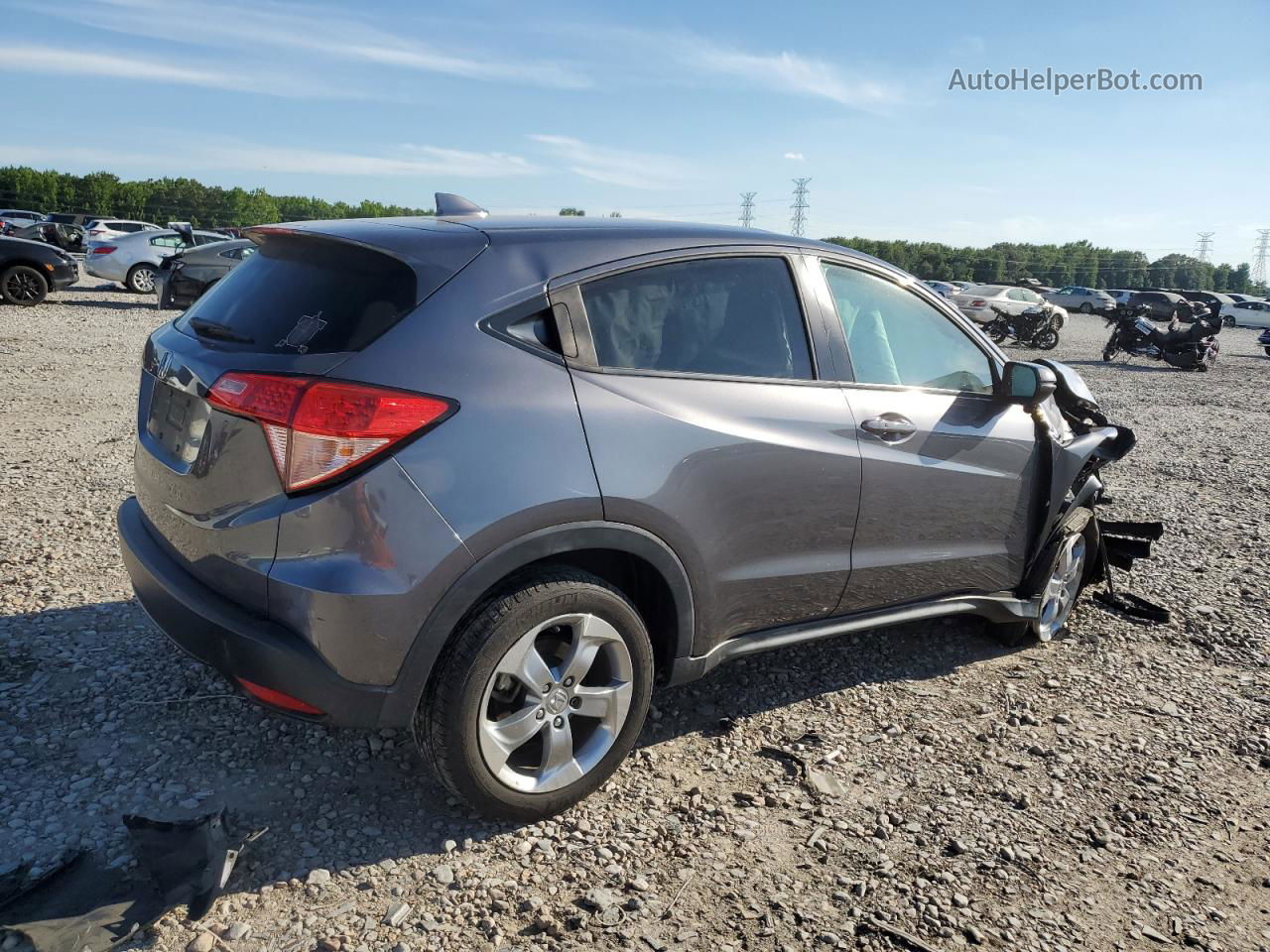 2017 Honda Hr-v Ex Gray vin: 3CZRU5H53HM713602