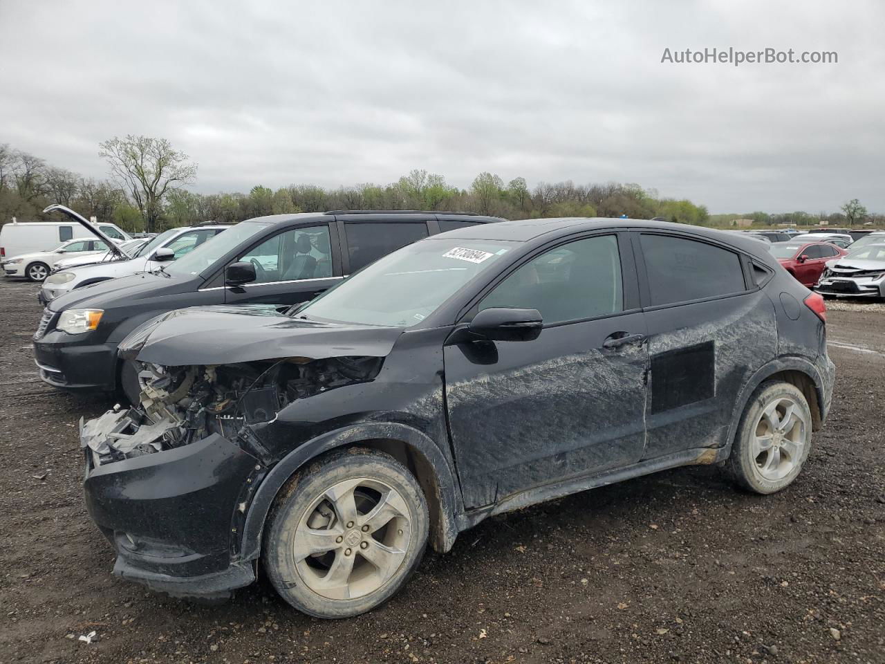 2017 Honda Hr-v Ex Black vin: 3CZRU5H53HM714264