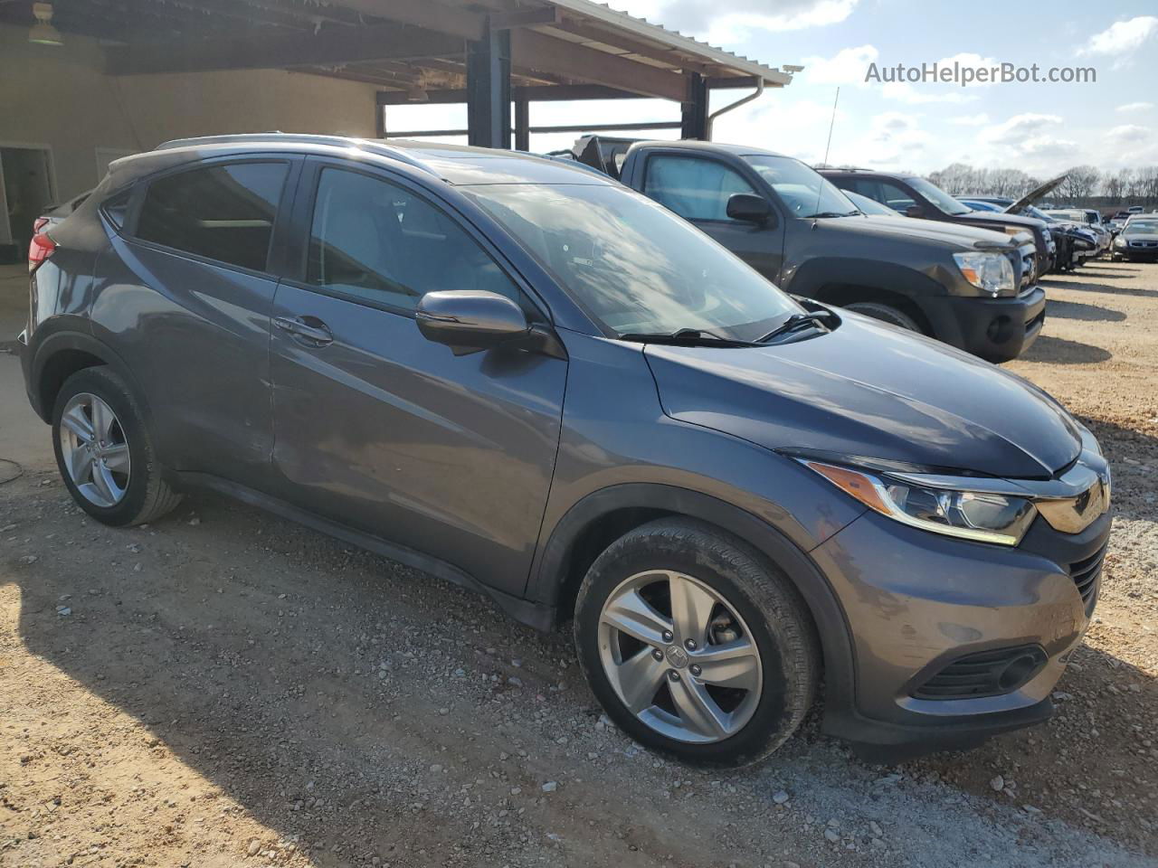 2019 Honda Hr-v Ex Gray vin: 3CZRU5H53KM725918