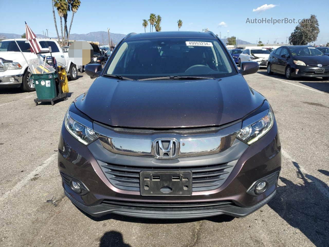 2019 Honda Hr-v Ex Brown vin: 3CZRU5H53KM729922