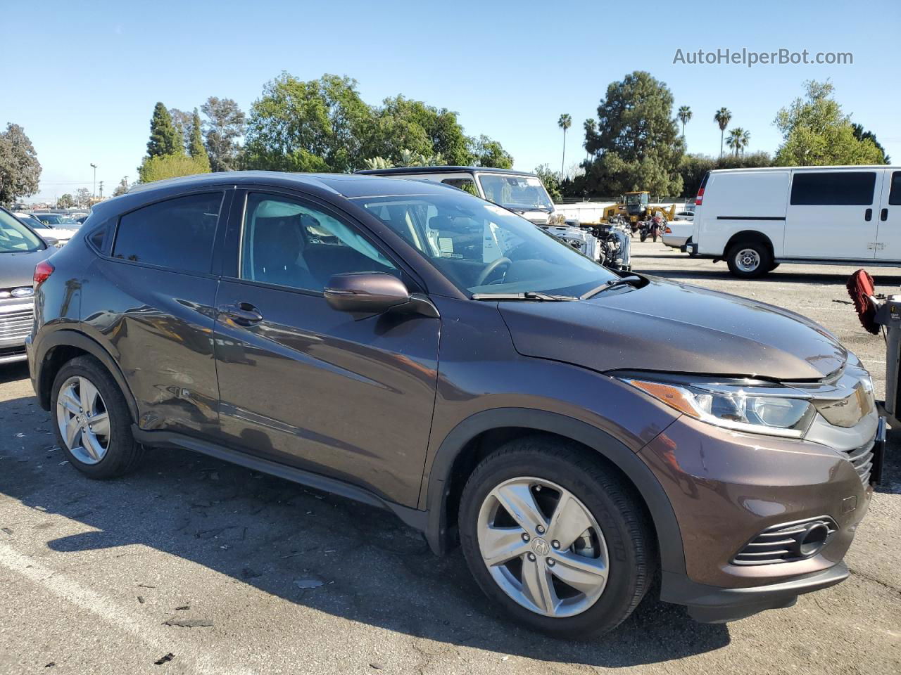 2019 Honda Hr-v Ex Brown vin: 3CZRU5H53KM729922