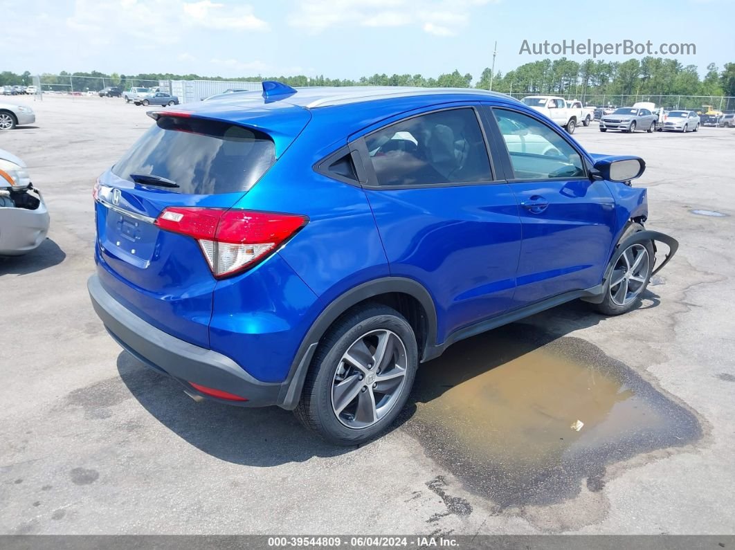 2021 Honda Hr-v 2wd Ex Blue vin: 3CZRU5H53MM722004