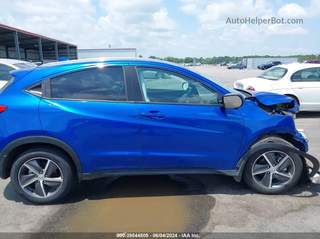 2021 Honda Hr-v 2wd Ex Blue vin: 3CZRU5H53MM722004