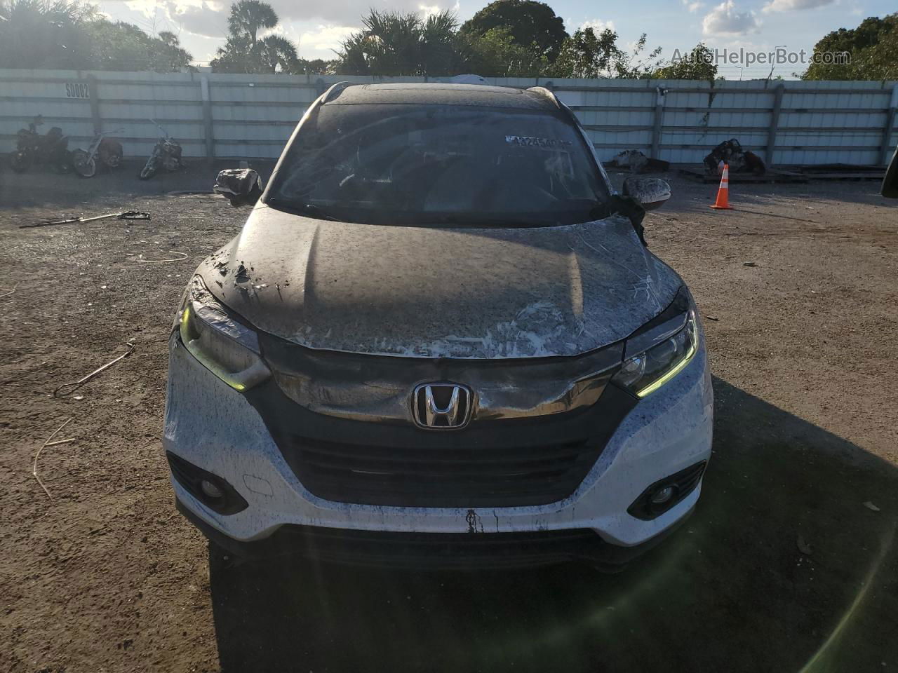 2021 Honda Hr-v Ex White vin: 3CZRU5H53MM722987