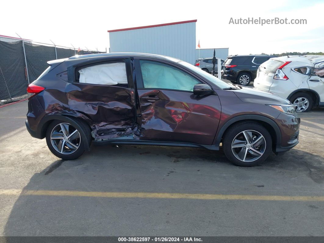 2021 Honda Hr-v 2wd Ex Purple vin: 3CZRU5H53MM733018