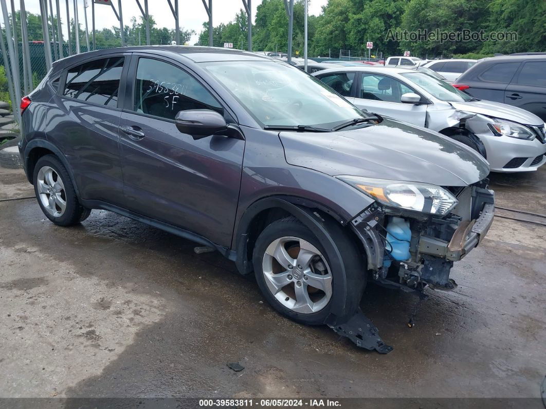 2016 Honda Hr-v Ex Gray vin: 3CZRU5H54GM712652