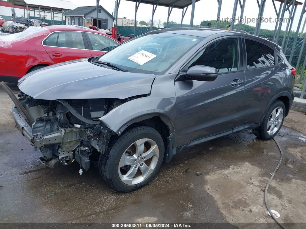 2016 Honda Hr-v Ex Gray vin: 3CZRU5H54GM712652