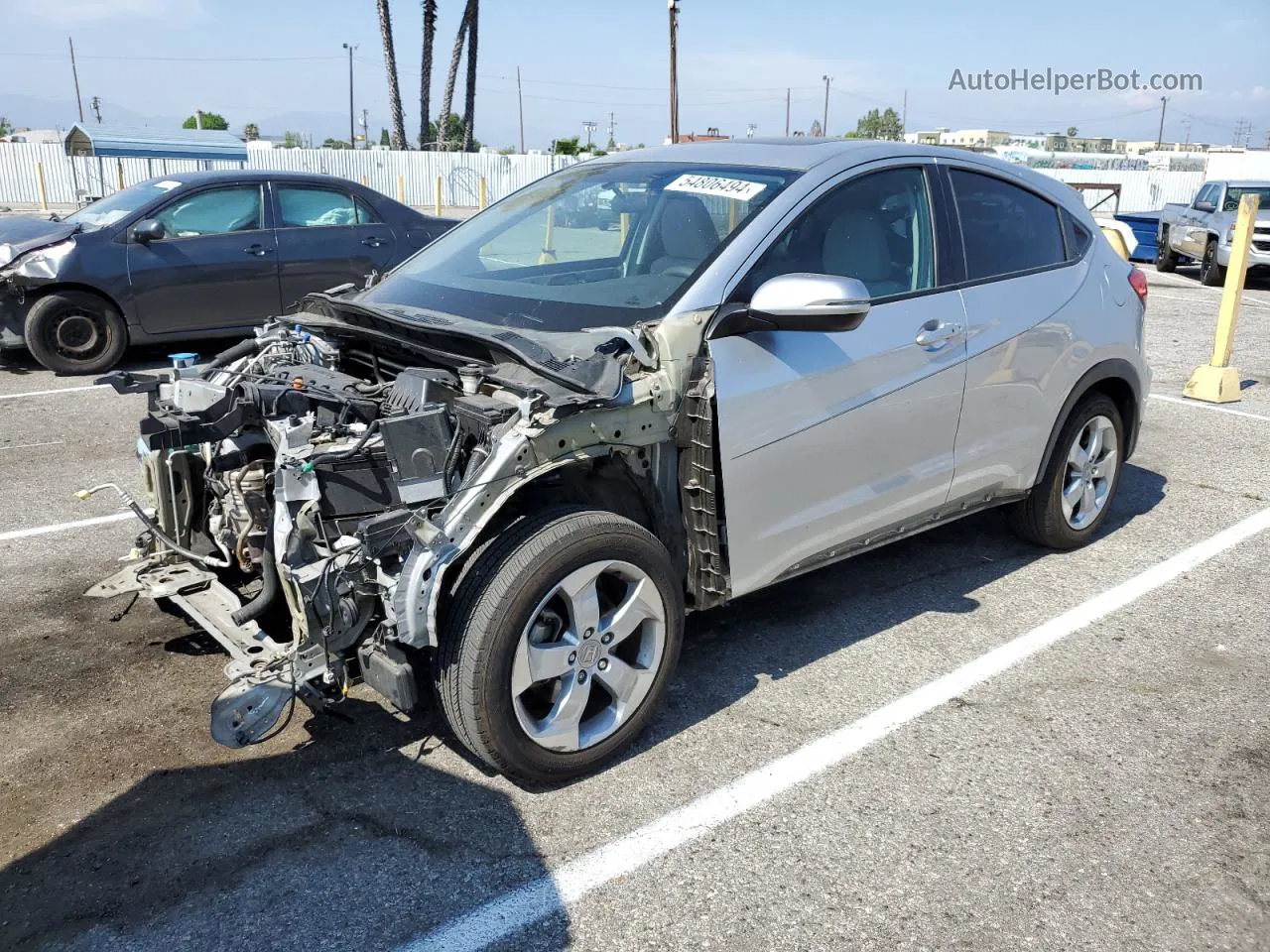 2016 Honda Hr-v Ex Silver vin: 3CZRU5H54GM733159