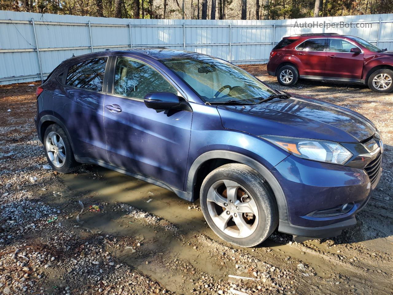 2016 Honda Hr-v Ex Blue vin: 3CZRU5H54GM735705