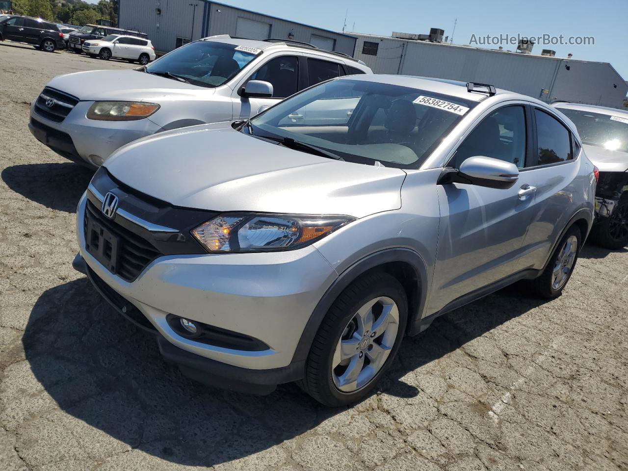 2016 Honda Hr-v Ex Silver vin: 3CZRU5H54GM745330