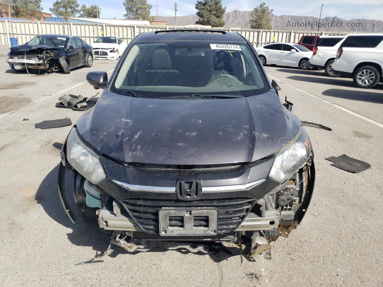 2016 Honda Hr-v Ex Gray vin: 3CZRU5H54GM755114